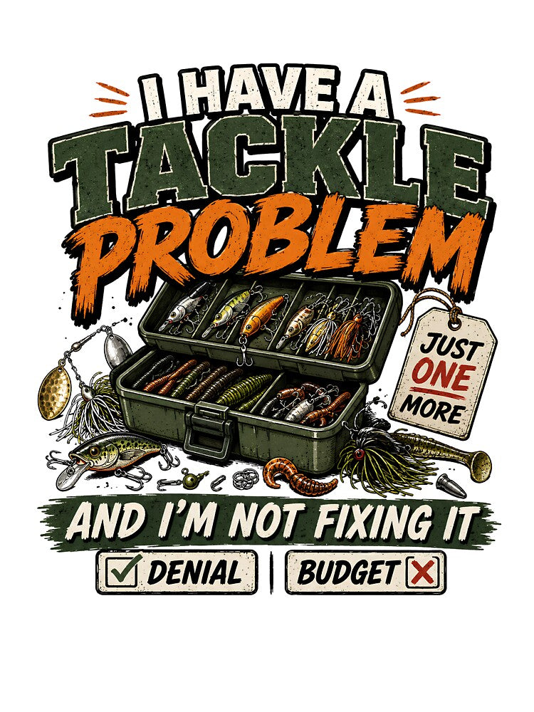 I Have A Tackle Problem Funny Fishing Design by 404CLOTHINGG