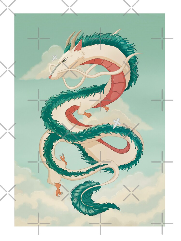 Haku, Dragon in the Sky – Spirited Away – Ghibli by madebymirabelle