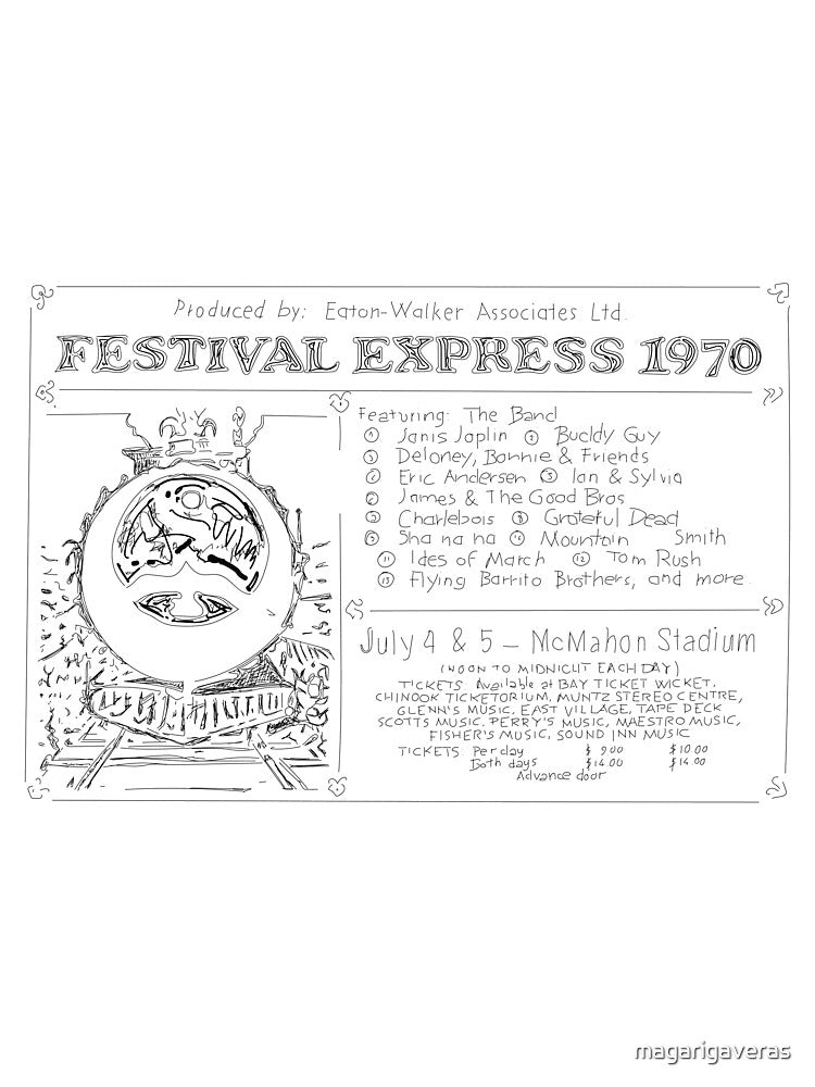 Festival express 1970 newspaper advertisement by magarigaveras