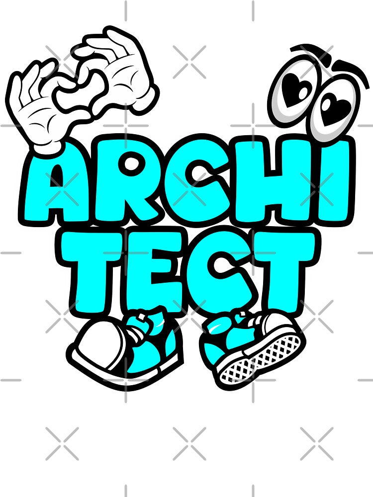 Architect - WORK Graffitti Comic Words Funny by NFTWords