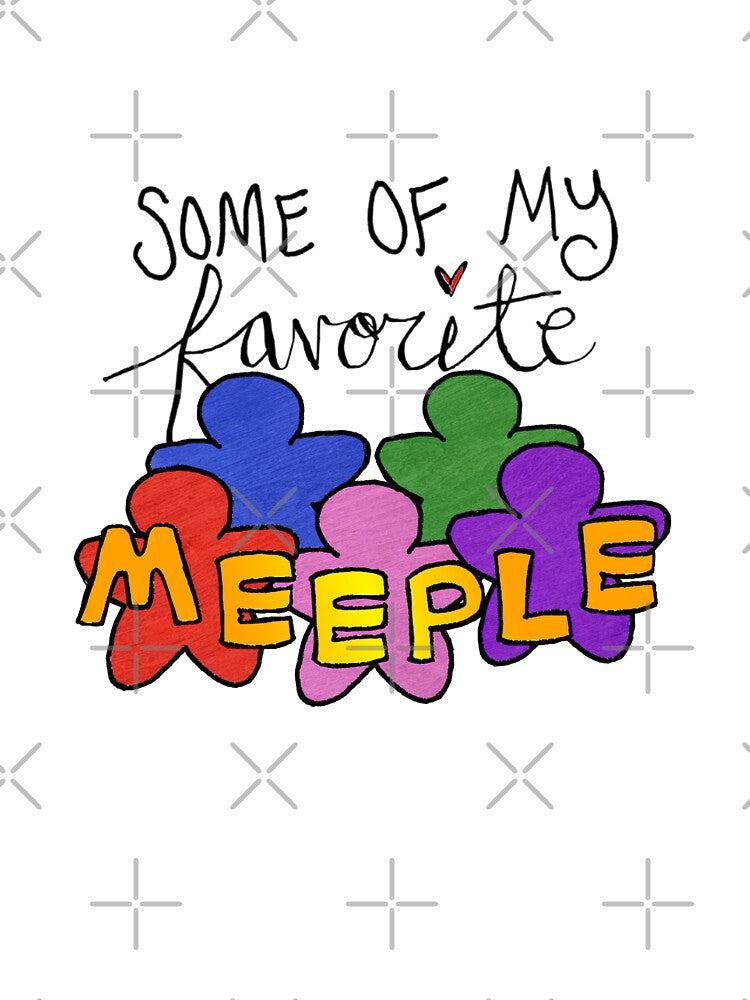 Some of My Favorite Meeple (Light Backgrounds) by E-B-Designs