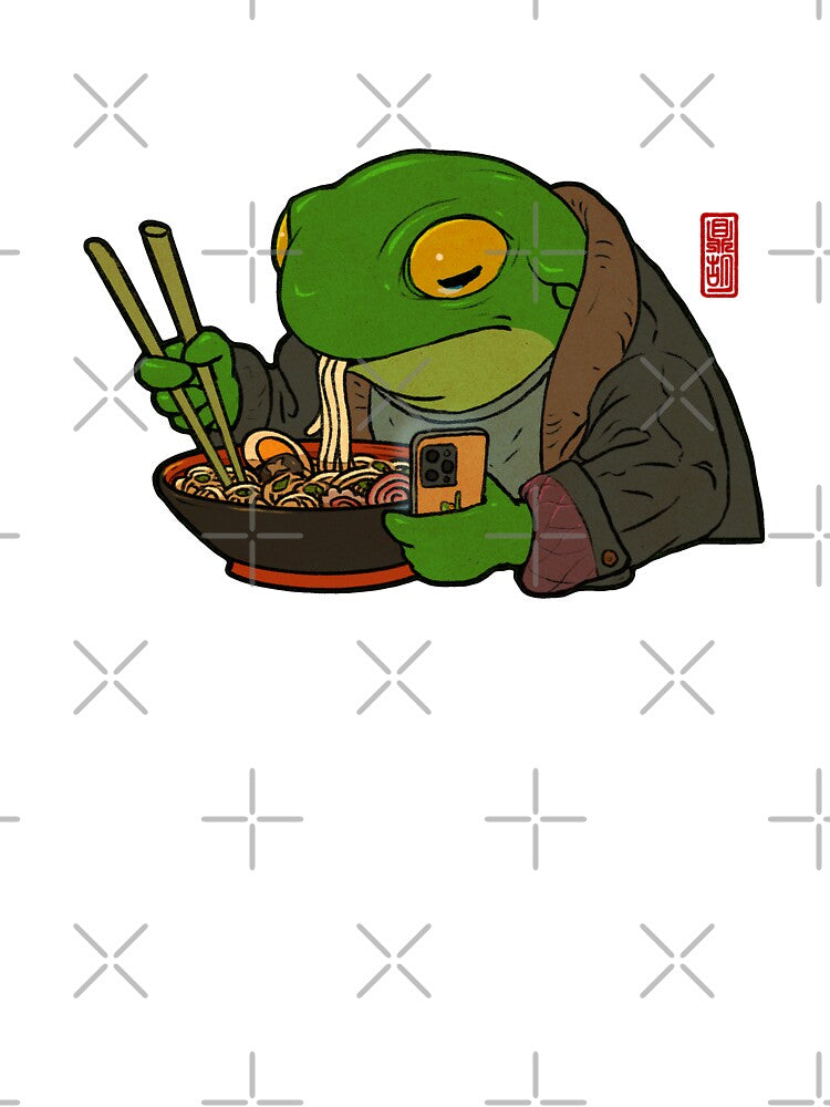 Ramen Lover Frog by DingHuArt