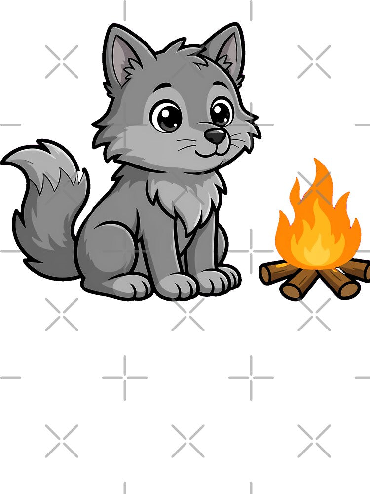 Wolf By Campfire by pumsquare