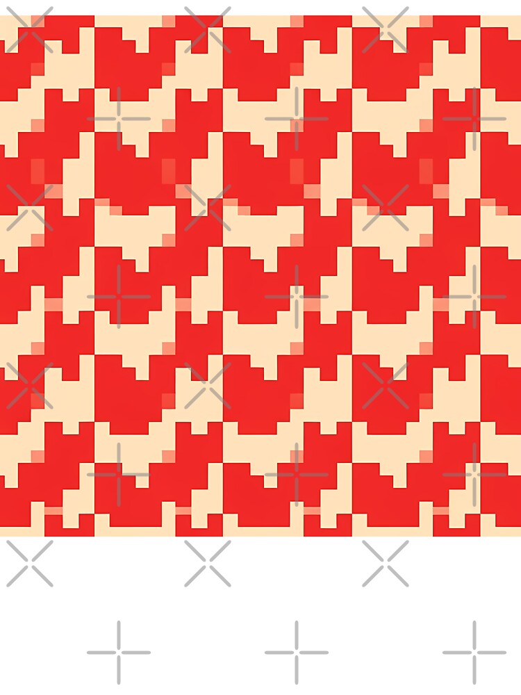 Pixel Zigzag Block Pattern by BASED Originals