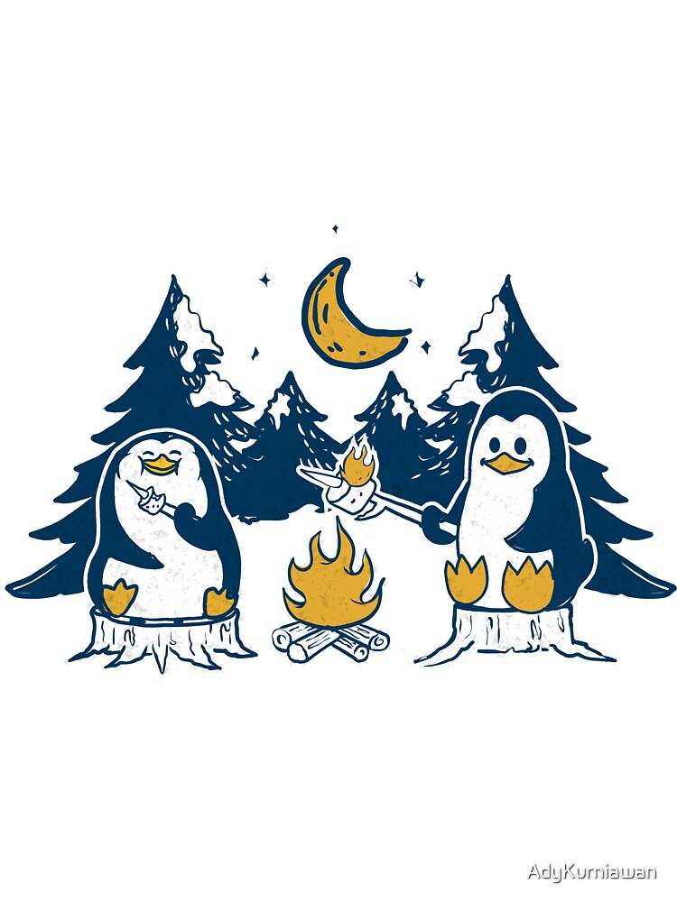 cute penguin camp by AdyKurniawan