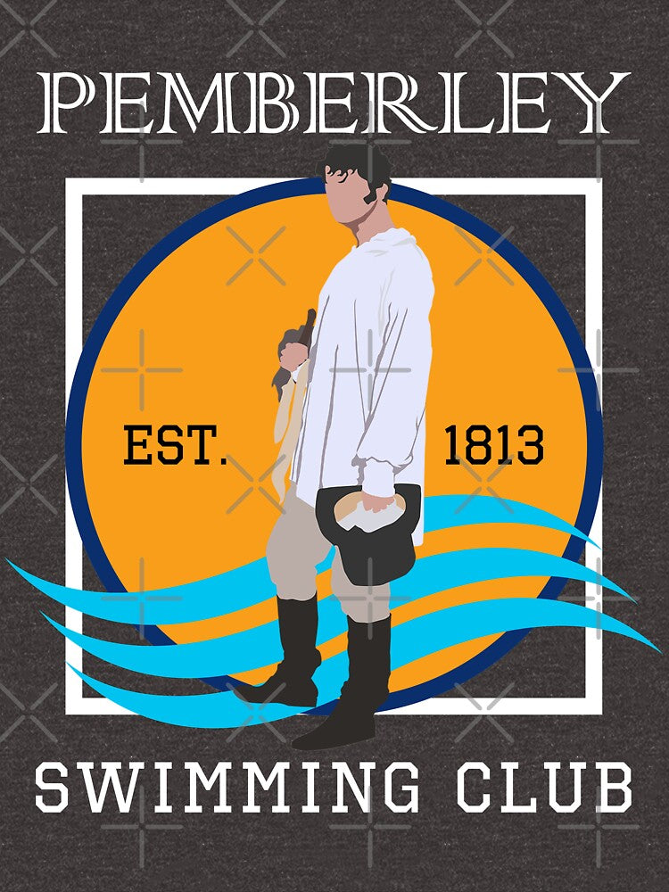 Pemberley Swimming Club Est. 1813 - Pride and Prejudice WHITE by laracxxx