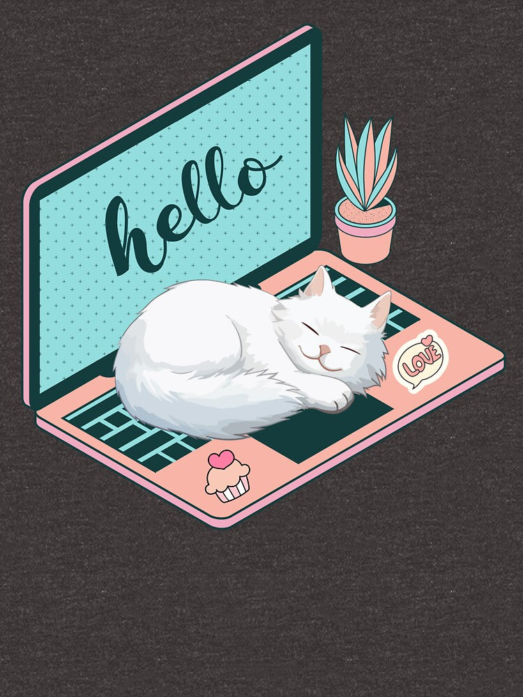Hello white cat by BritishDelights