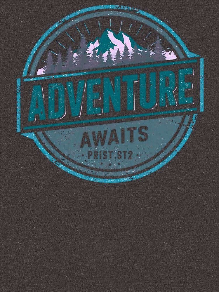 Adventure Awaits | Eco Travel and Hiking Lifestyle Tee by typoinspired