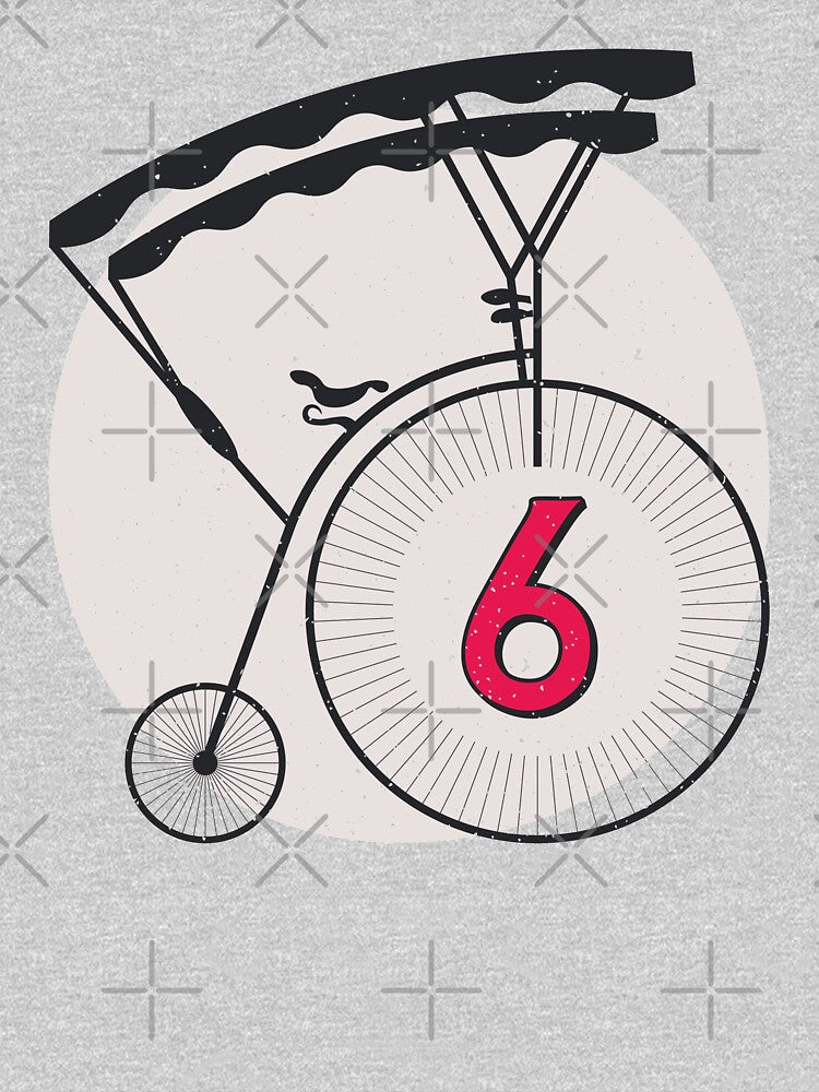 The Prisoner Penny Farthing Number 6 Vintage Design by justjonboy