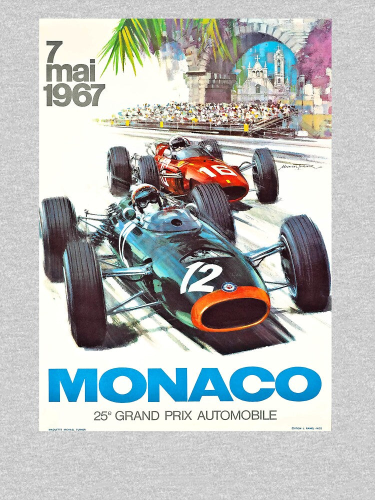 1967 Monaco Grand Prix Racing Poster by retrographics