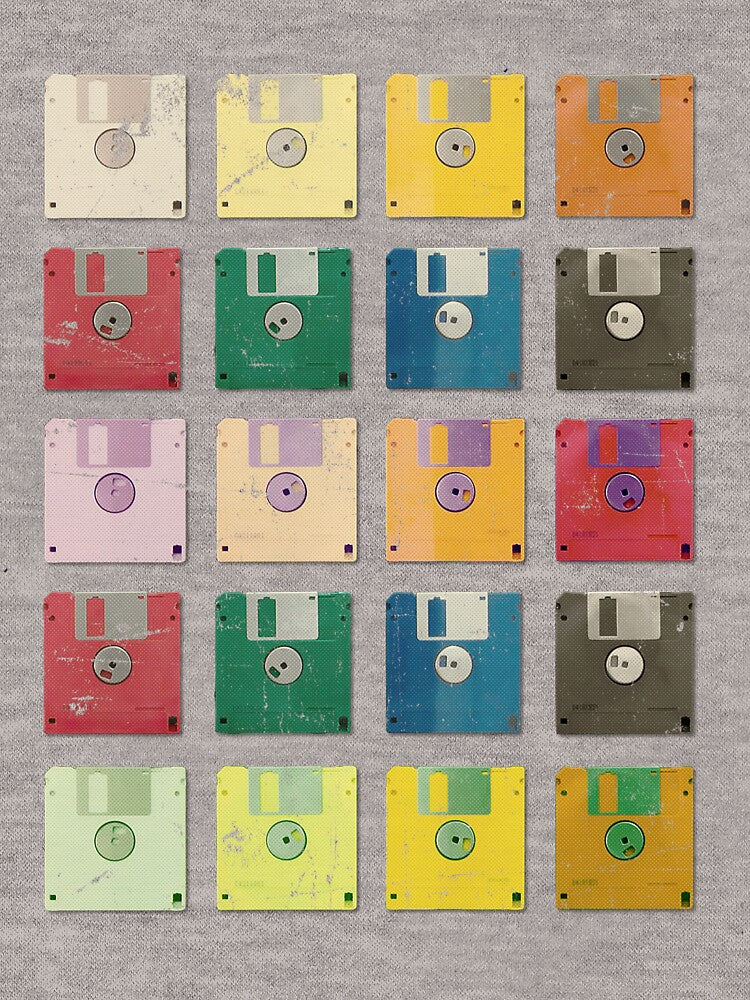 Vintage Computer Diskettes by Illustratorial
