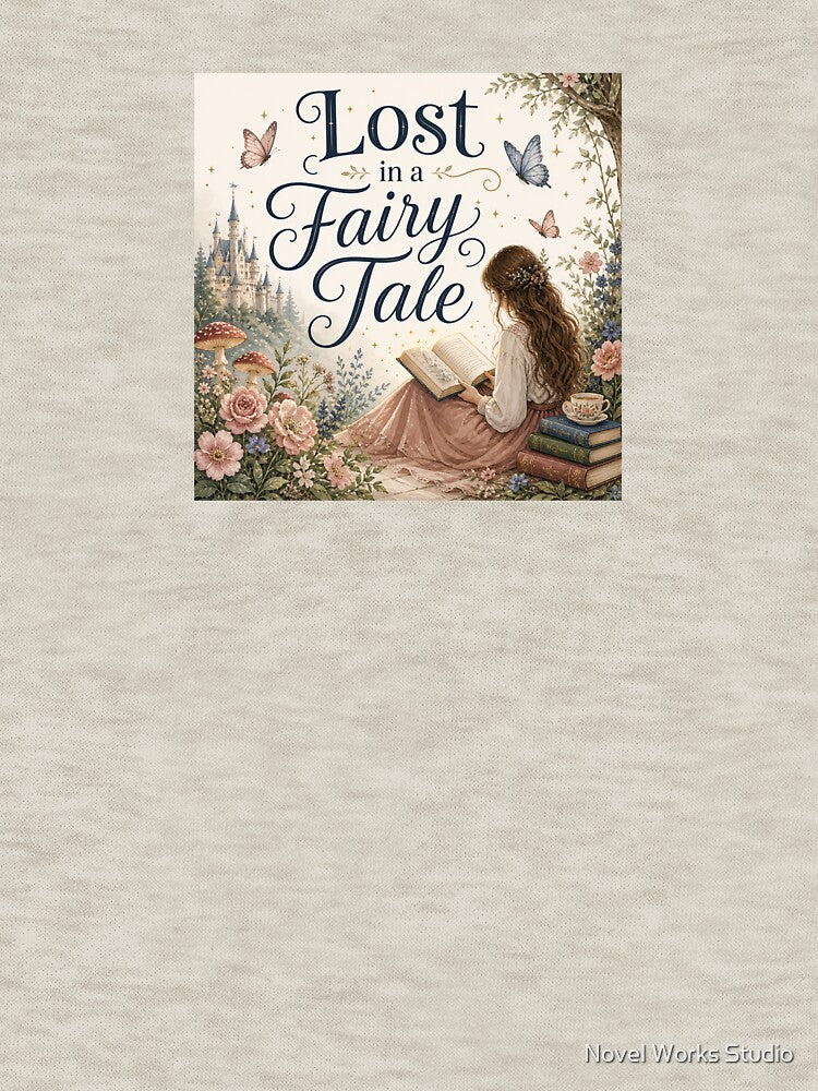 Lost in a Fairy Tale Whimsical Reading Design for Book Lovers Fantasy Readers and Dreamers by Novel Works Studio