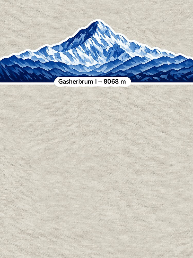 Gasherbrum I 8068 m – Minimalist Himalayan Mountain by GabeMountainArt