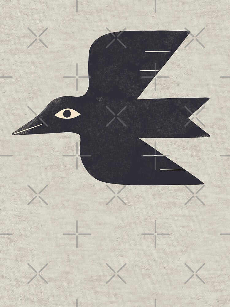Minimal Blackbird No. 1 by Renea L Thull