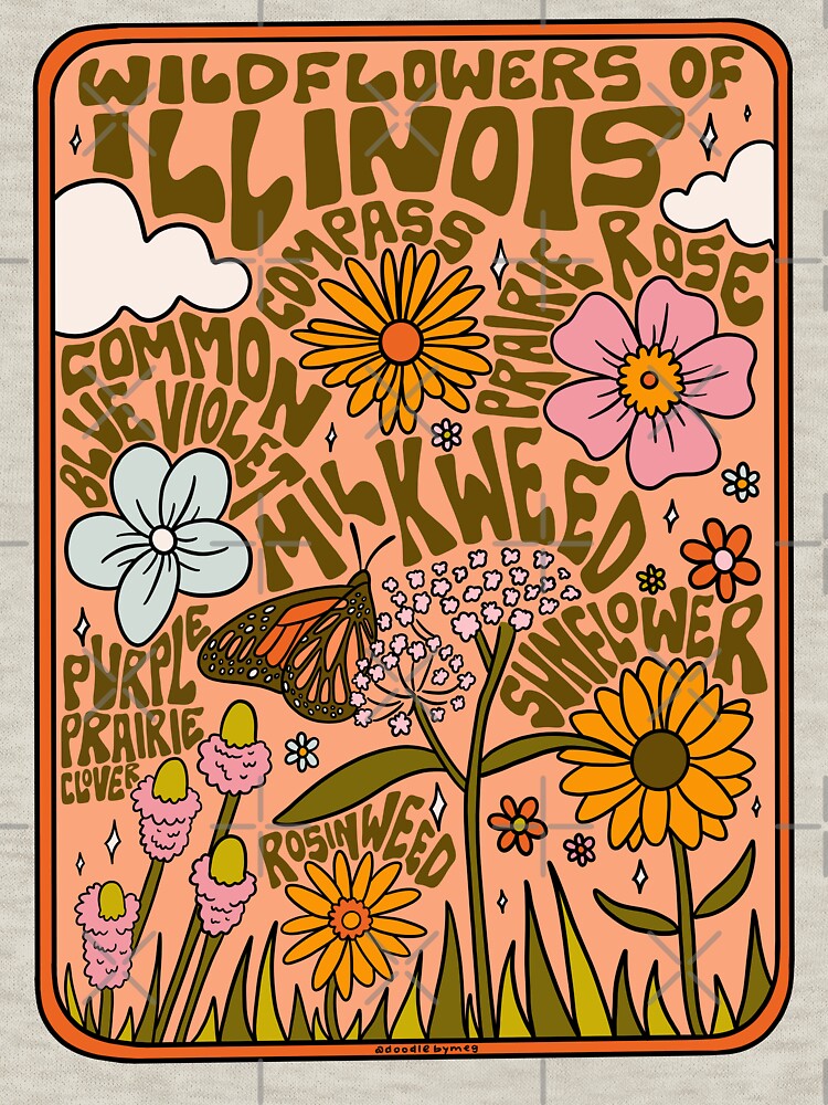 Illinois Wildflowers by doodlebymeg