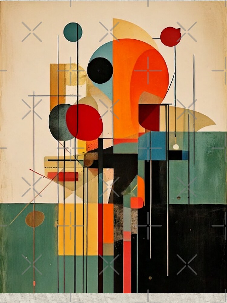 MCM Geometric Abstract – Earth Tones Retro Art Print - Mid-Century Modern by CattlettArt