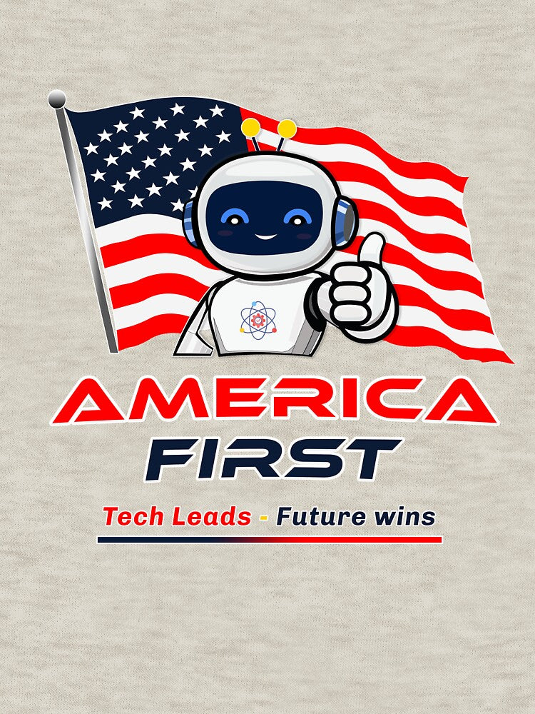 America First Tech Robot - Future Wins Vector by Print Expert