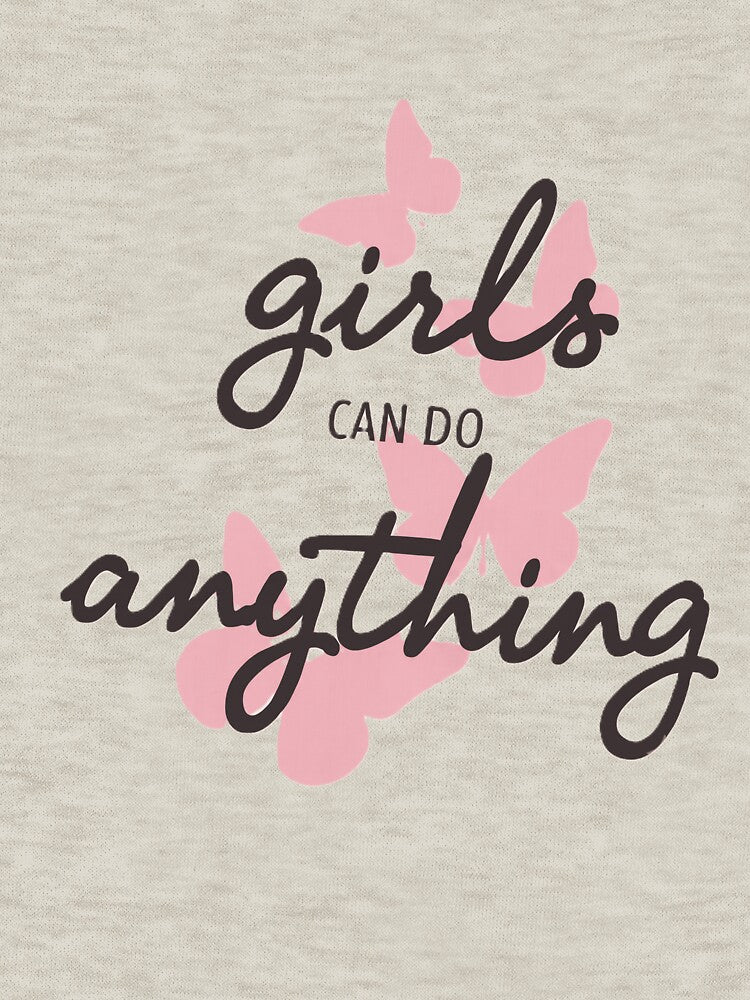 Girls Can Do Anything Butterfly T-Shirt by BeckyBlenders