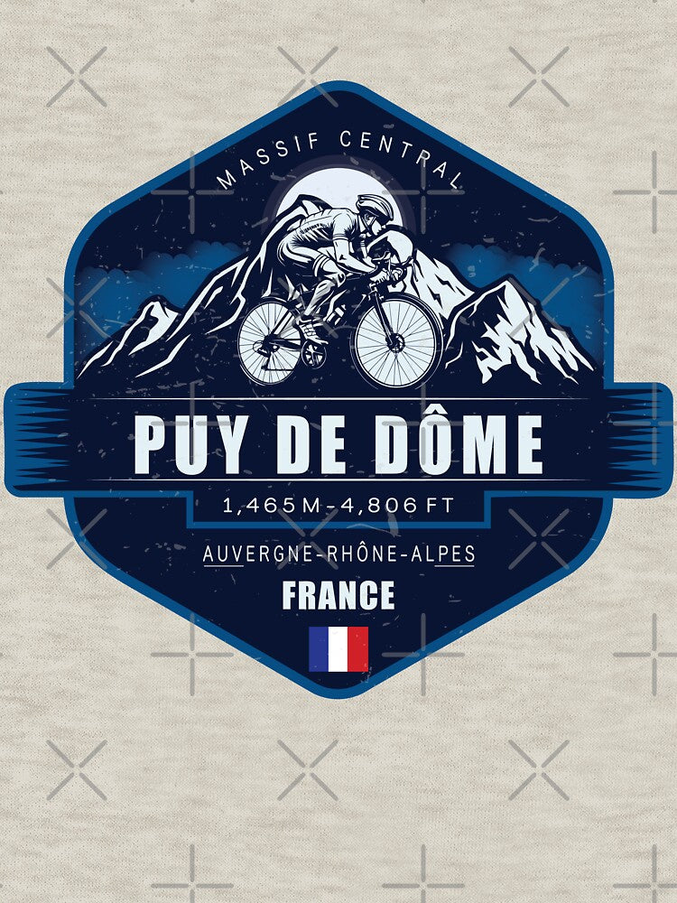 Puy de Dôme Cycling Badge | France Vintage Road Bike Mountain Climb by Vale150