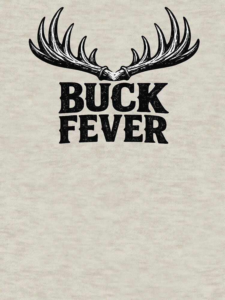 Buck Fever Vintage Deer Hunting Antlers Design by EastEndTownie