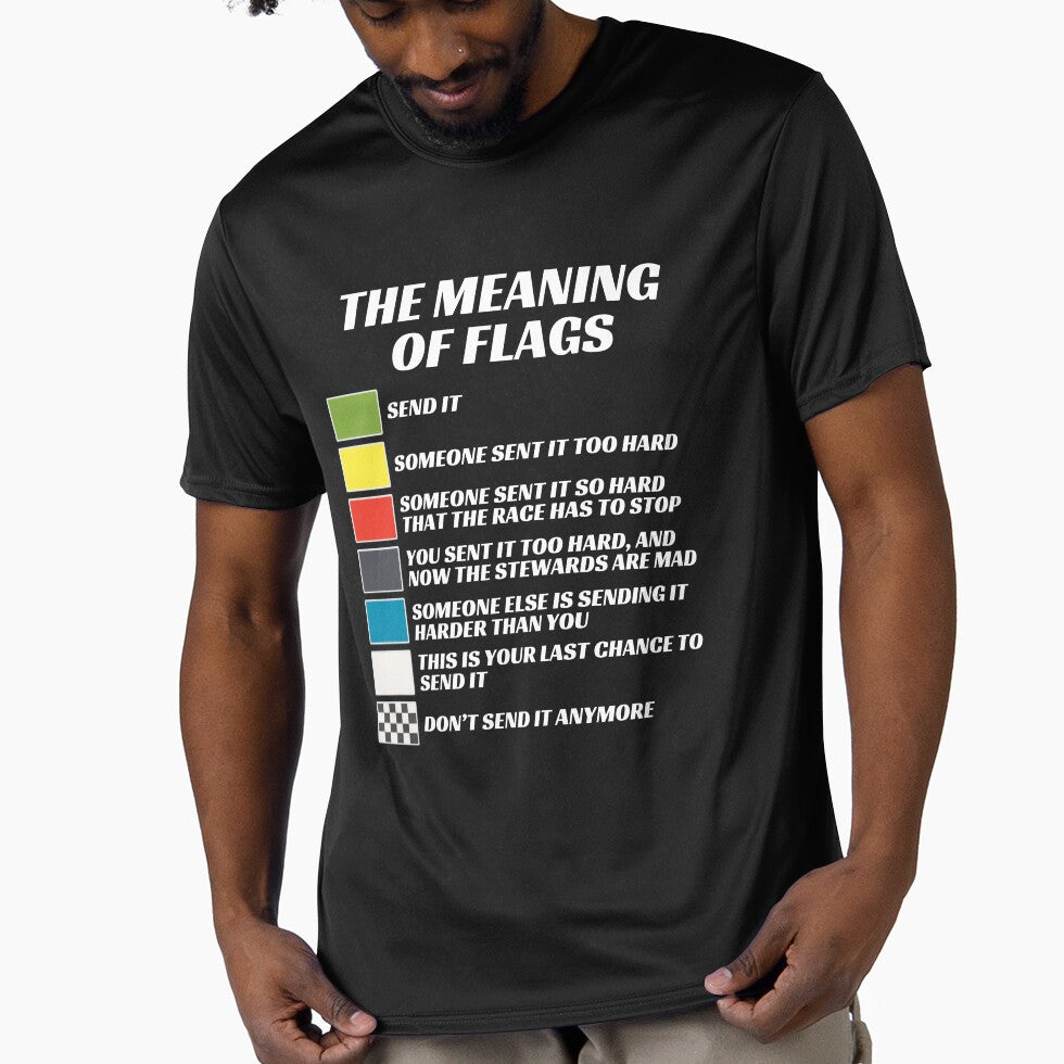The Meaning of Racing Flags, Just Gonna Send It, Race Flags, Karting Flag by brytfanna