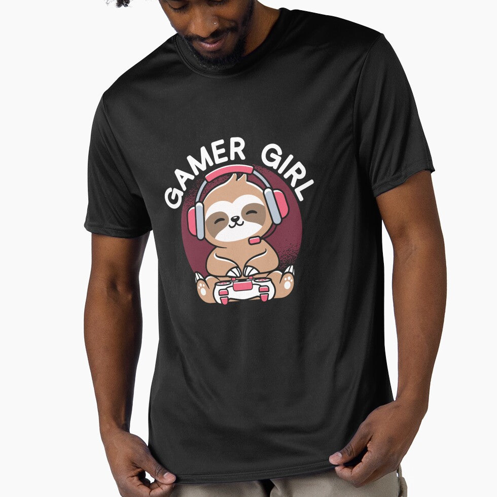 Gamer Girl Sloth Gaming by taaddison50