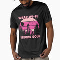 Hiking - Weak Wi-Fi, Strong Soul T-SHIRT by Gracjan Mikitin