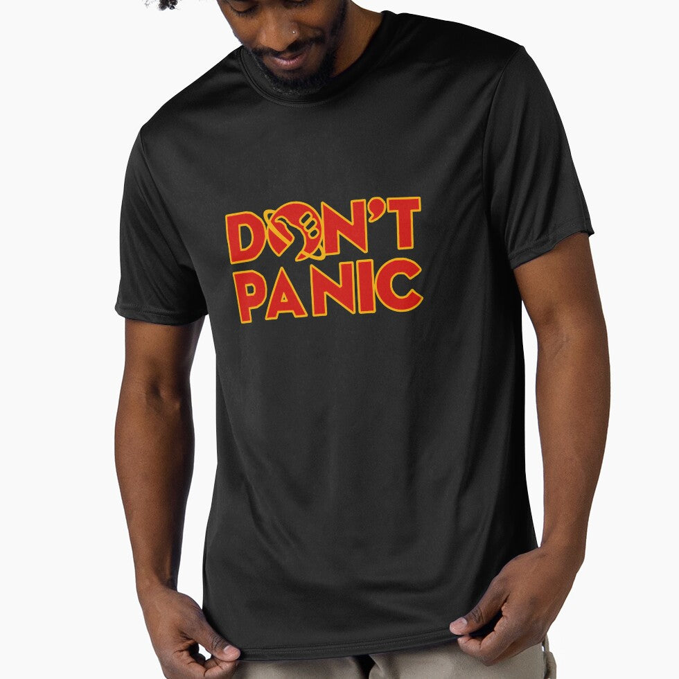 Don't panic The Hitchhiker's Guide to the Galaxy by yinon-h