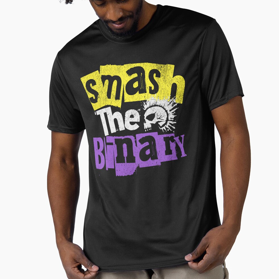 Smash The Binary Nonbinary Gender Queer Punk by ontrendshirts