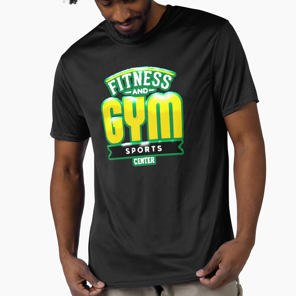 Fitness And Gym Sports Center Retro Logo Workout Shirt by AstronautMerch