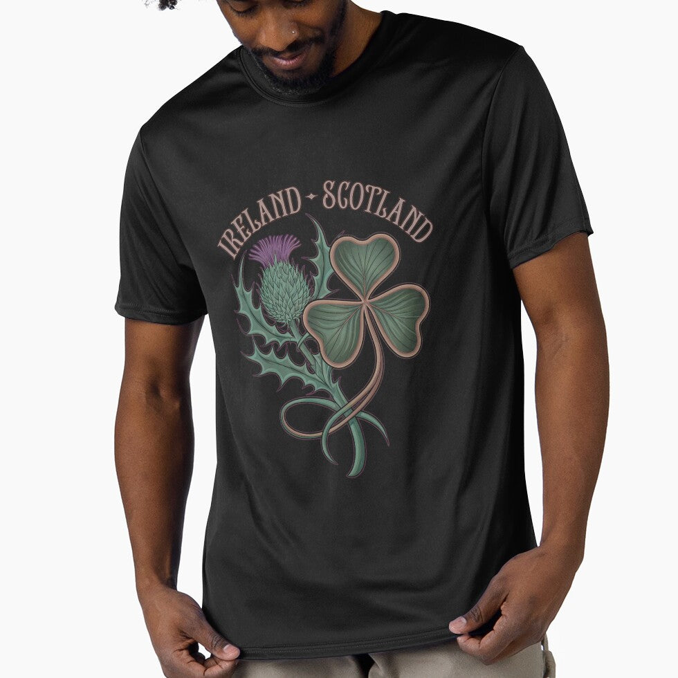 Scotland Ireland -Thistle and Shamrock - Irish Scottish Celtic by CELTIC-DESIGNS