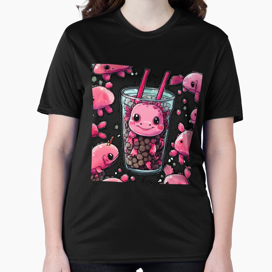 Axolotl Bubble Boba Tea by Thaivi Design