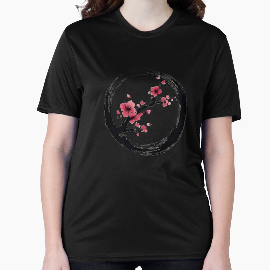 Zen Enso circle with cherry blossom japanese by goodday Japan