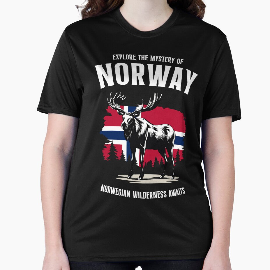 Explore The Mystery | Norway Moose Flag Norge by Infinitee8hirts