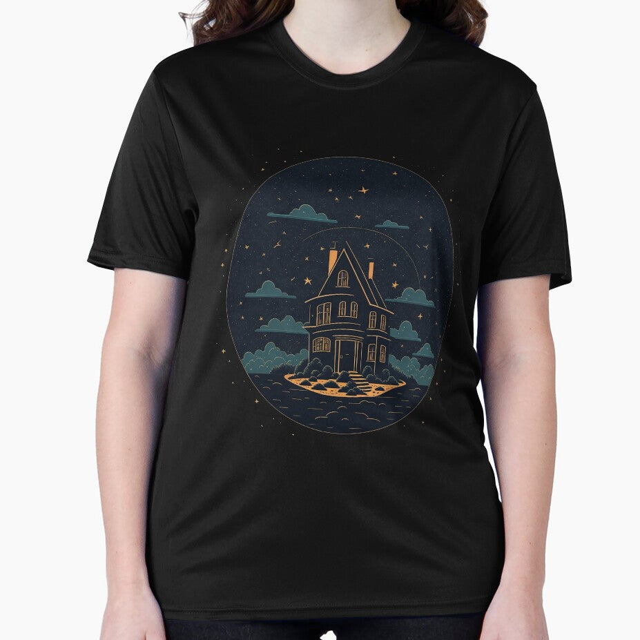 Simple House Doodle At Night by hassanjnoub