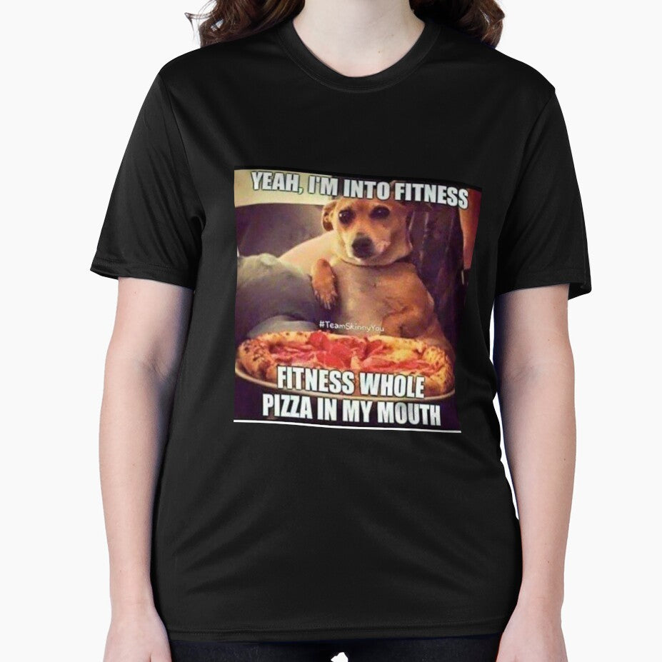 Yeah, I'm not into fitness Fitness whole pizza in my mouth meme by Jau-Qunnie