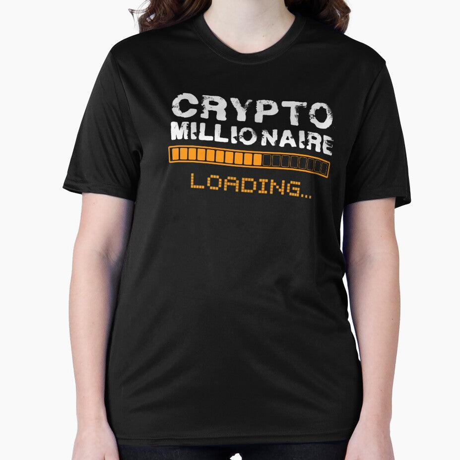 Crypto Millionaire Loading Funny Cryptocurrency Bitcoin Ethereum quote by RanirO
