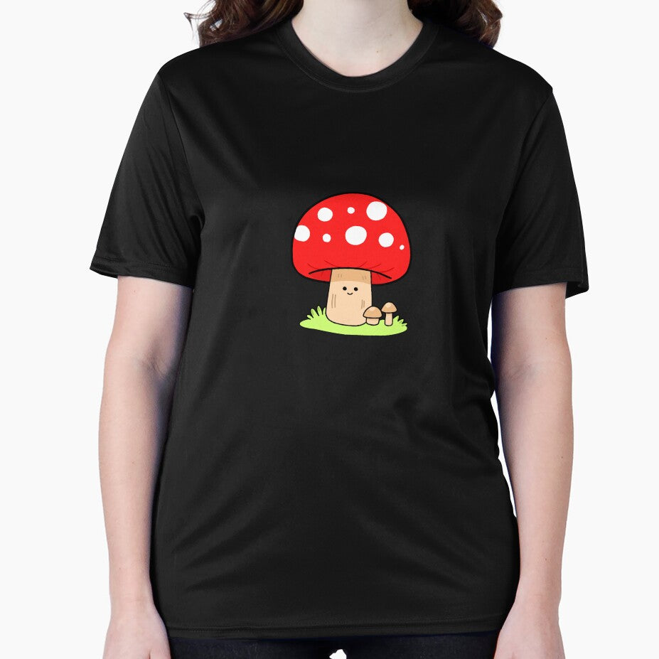 Cute Kawaii Mushroom Cartoon Illustration by artwithsushie