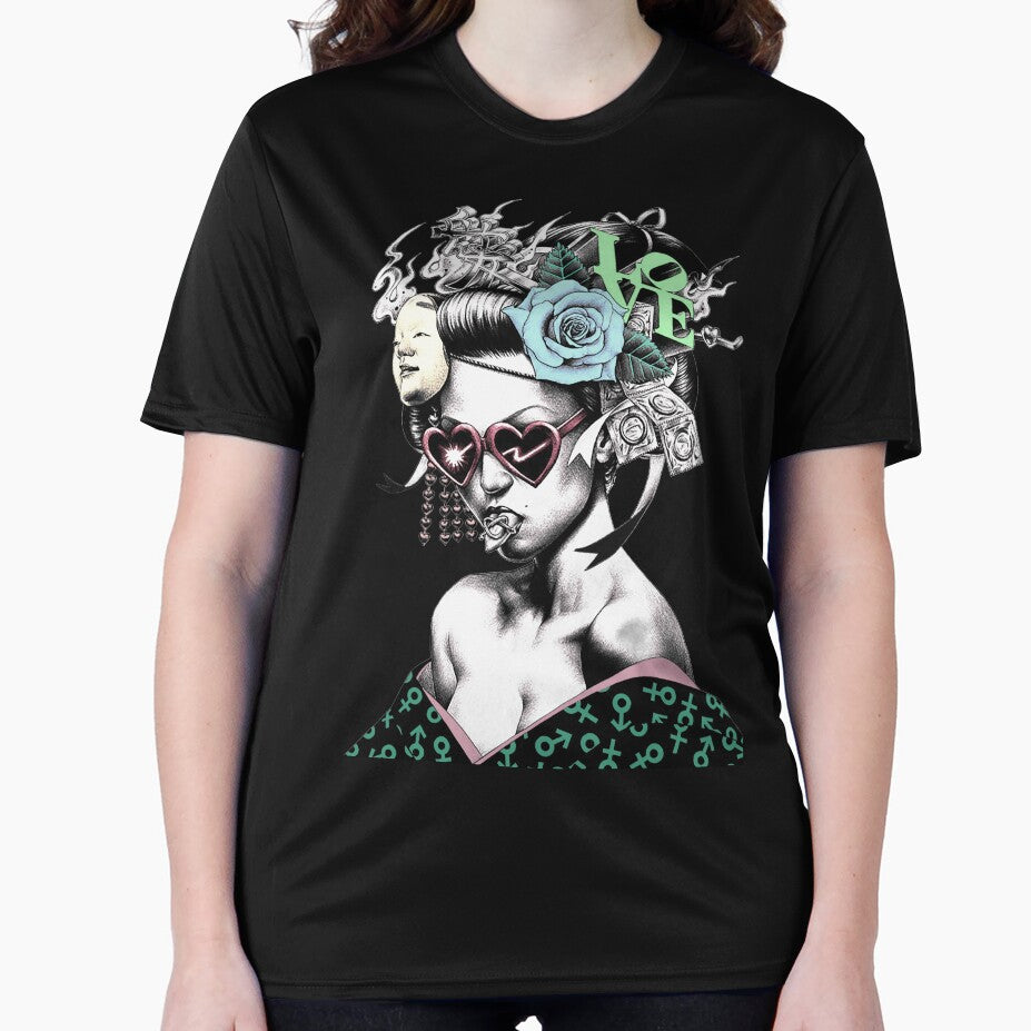 Vaporwave Geisha Cyberpunk Urban Style by OWLvision33