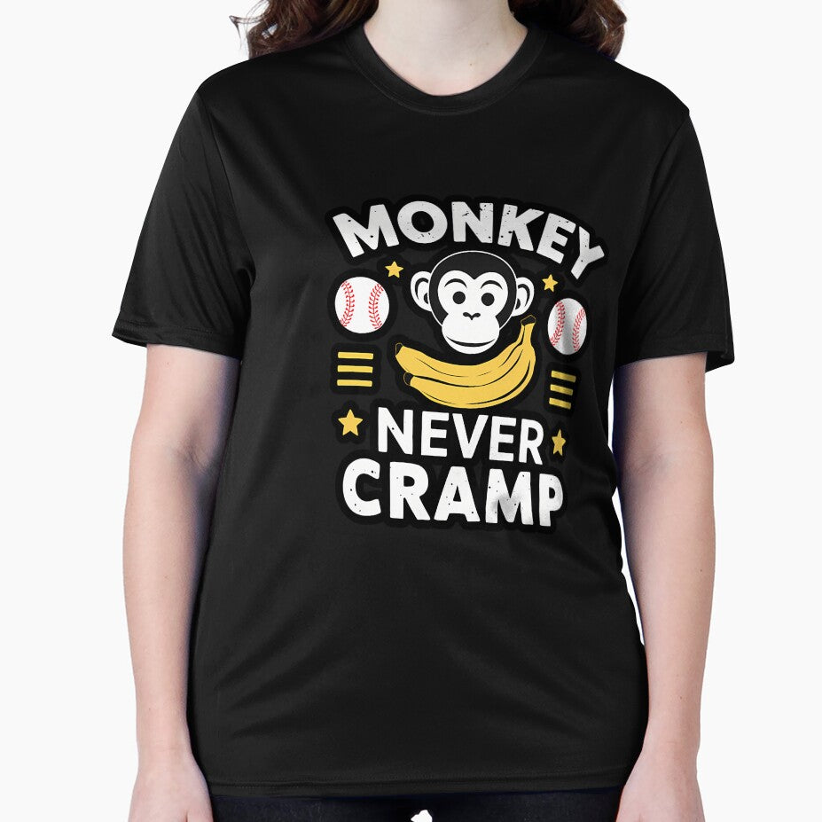 Monkey Never Cramp - Funny Baseball by Vevonina