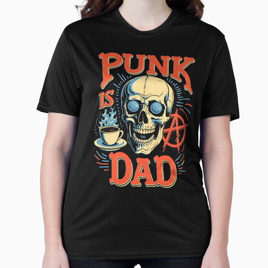 Punk is Dad - Skull & Punk Rock Father's Day Design by Vintagenaut Co.