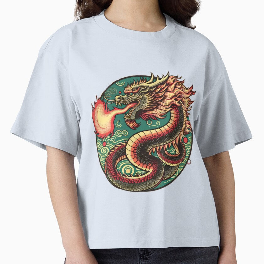 vintage dragon spews flames by Expressions-Sel