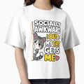 Socially Awkward But My Cat Gets Me Funny Cat by VisualArtsOasis