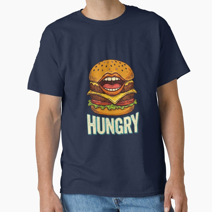Hungry Burger with a Big Mouth by HAPPY HARBOR DESIGN