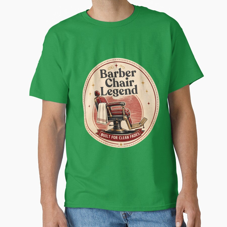 Barber Chair Legend Built For Clean Fades Vintage Emblem by Barber MD Culture