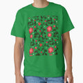 Cherry Blossom Floral Vine Pattern with Cherries by HopeAndHustle