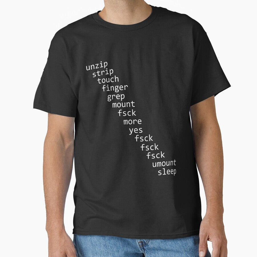 Unix Linux Programmer Sys Admin Sexy Shell Script T-Shirt by Creekman Designs