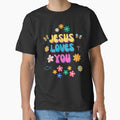 Jesus Loves You retro design by BeansHotTees