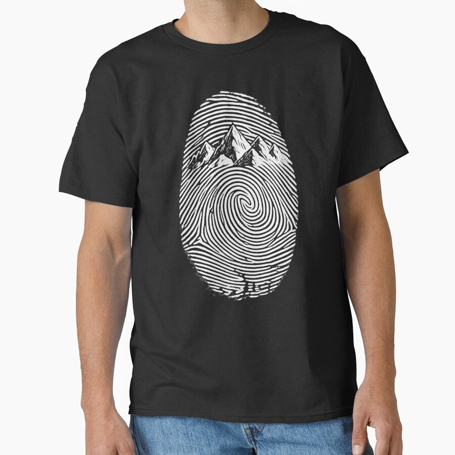 Nature Is in My DNA – Mountain Fingerprint Design by GabeMountainArt
