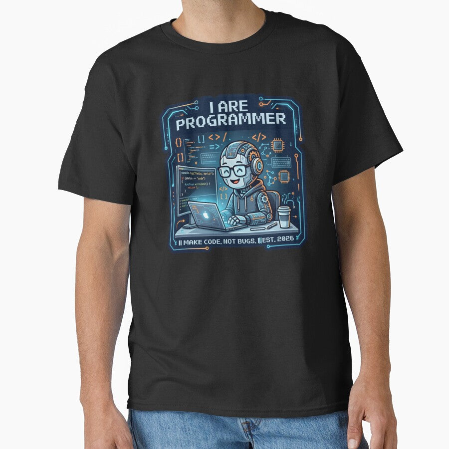 I ARE PROGRAMMER Cute Robot Coding Design by Nadir071010